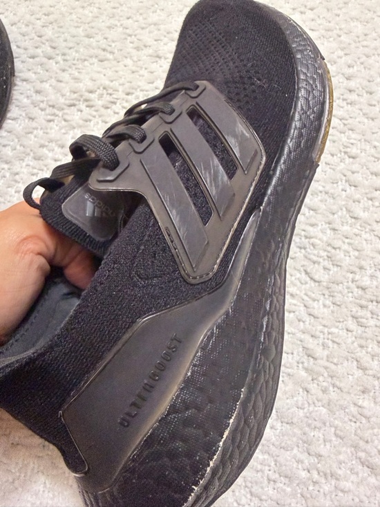 Adidas Ultraboost 21 Black Lace Up Running Shoes Sneakers Men\'s Size 8.5 main image 5